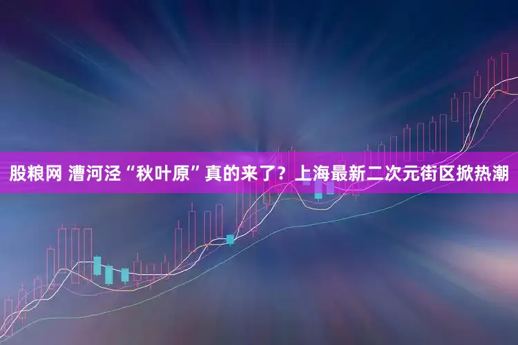 股粮网 漕河泾“秋叶原”真的来了？上海最新二次元街区掀热潮